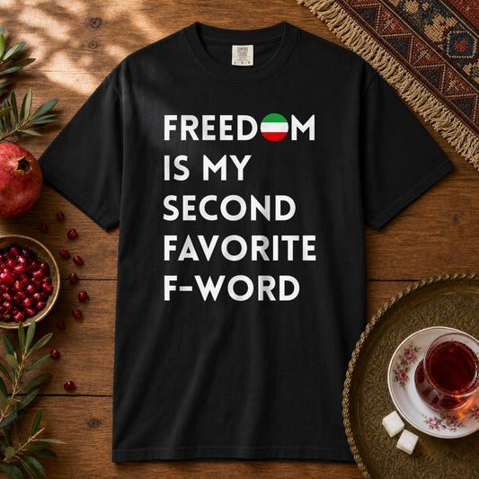 Freedom is my Second Favorite F-word Premium Tee - Black
