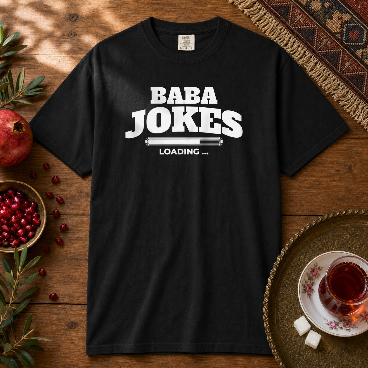 Baba Jokes Loading Premium Tee - Black