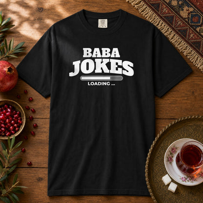 Baba Jokes Loading Premium Tee - Black