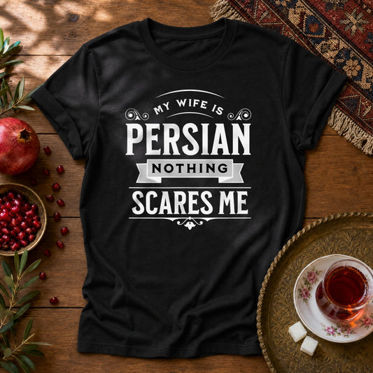 My Wife is Persian Unisex T-Shirt - Black