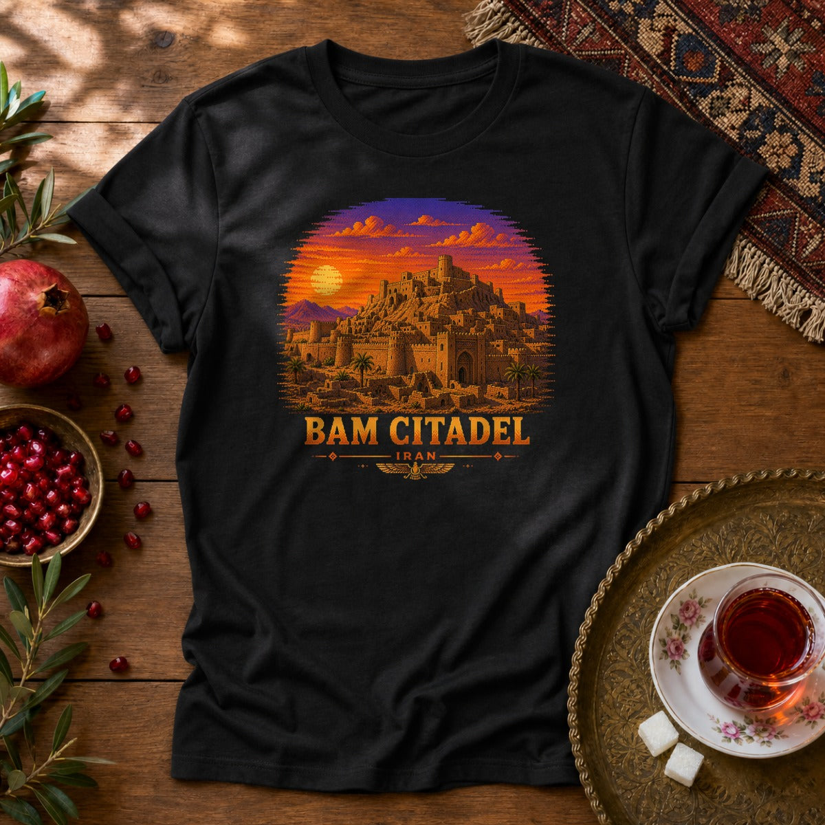 Bam Citadel - Pixel Art Unisex T-Shirt - Black
