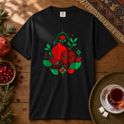 Pomegranate Premium Tee - Black