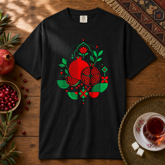 Pomegranate Premium Tee - Black