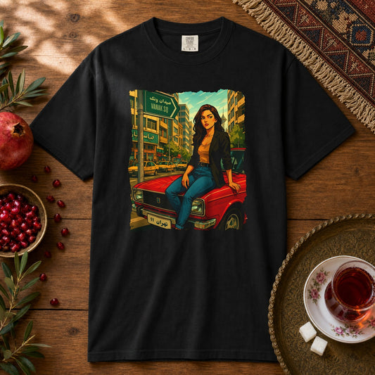 Paykan Girl Premium Tee - Black