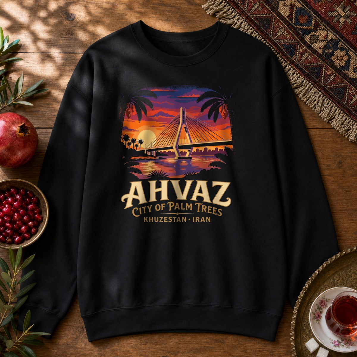 Ahvaz Bridge Sweatshirt - Black