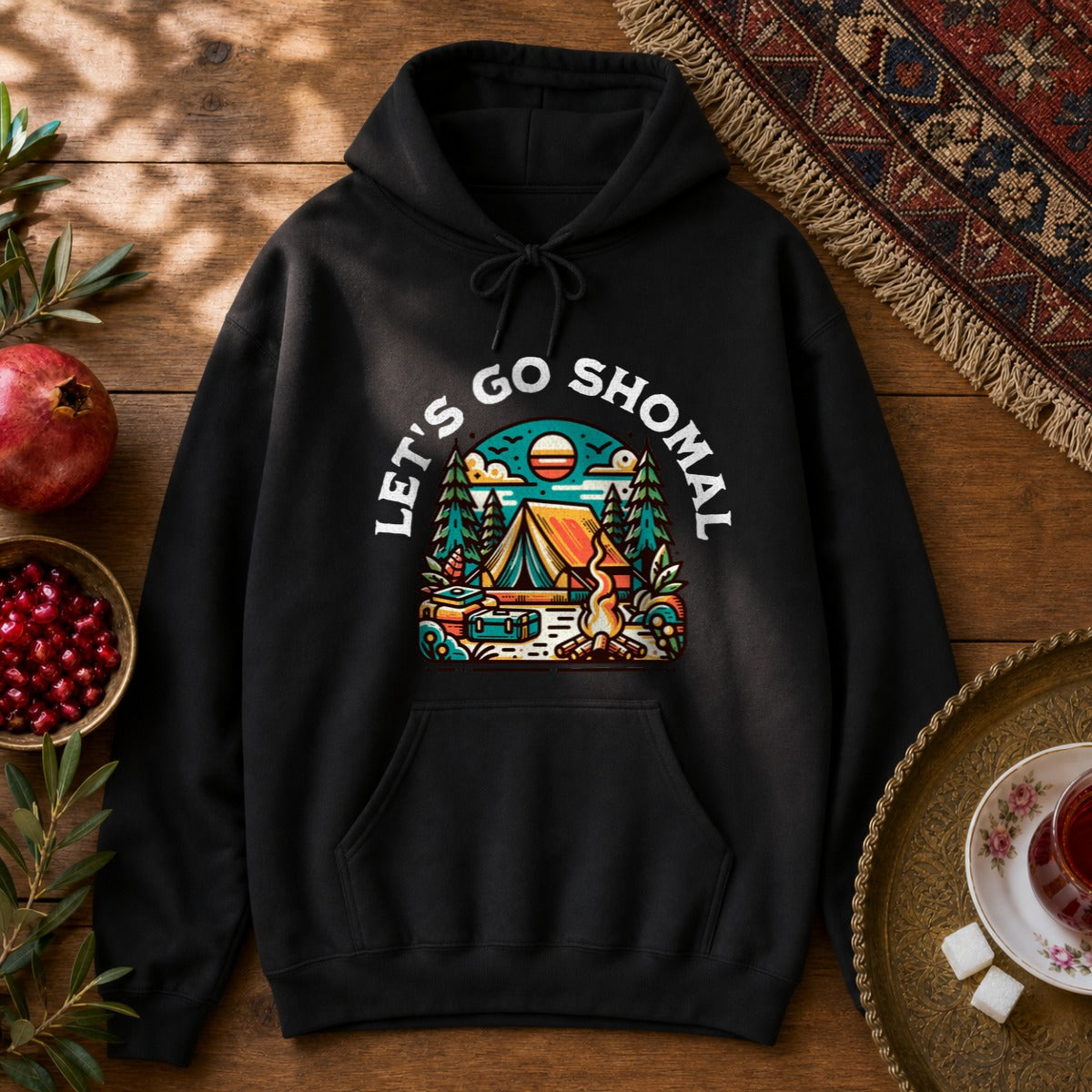 Let's Go Shomal Hoodie - Black
