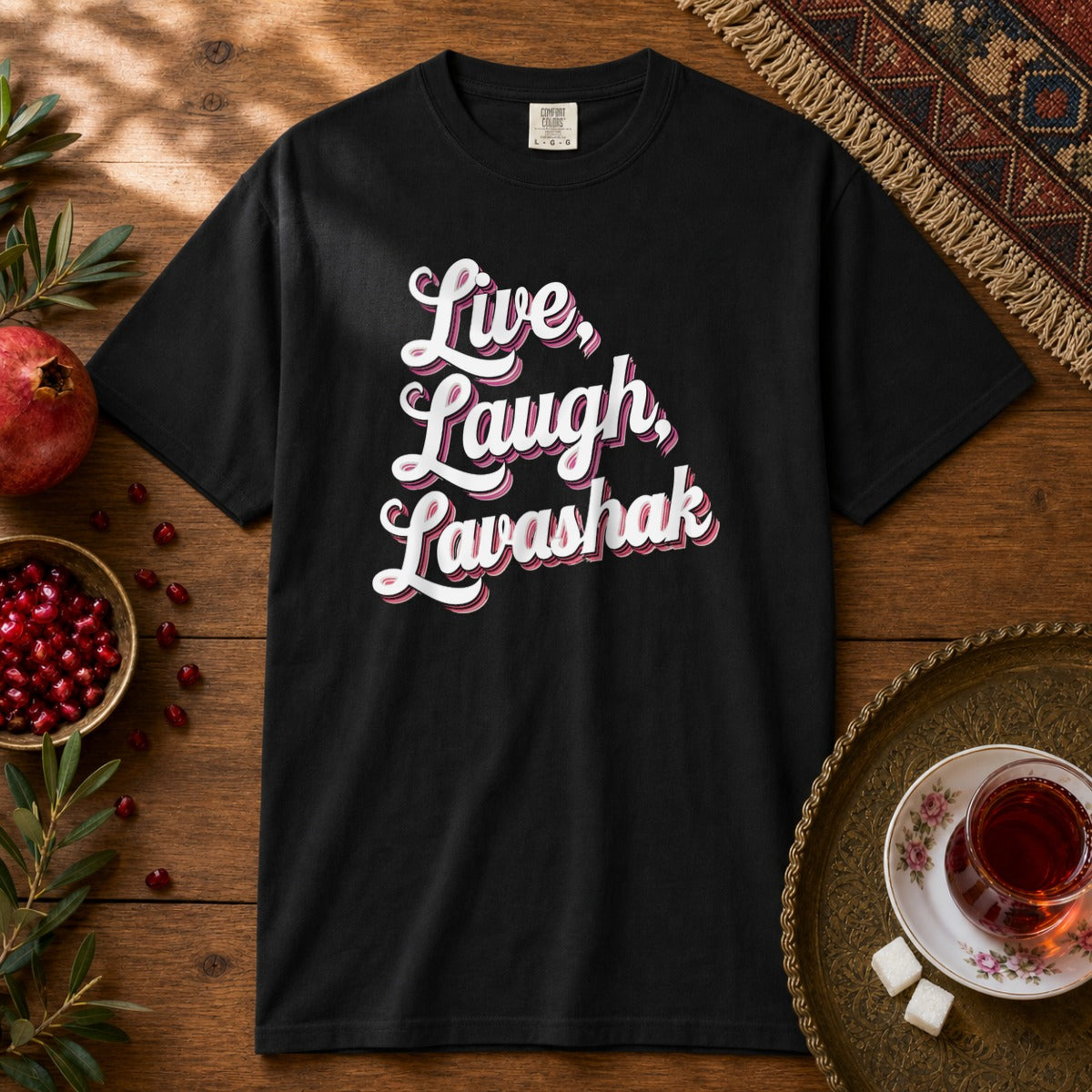 Live, Laugh, Lavashak Premium Tee - Black