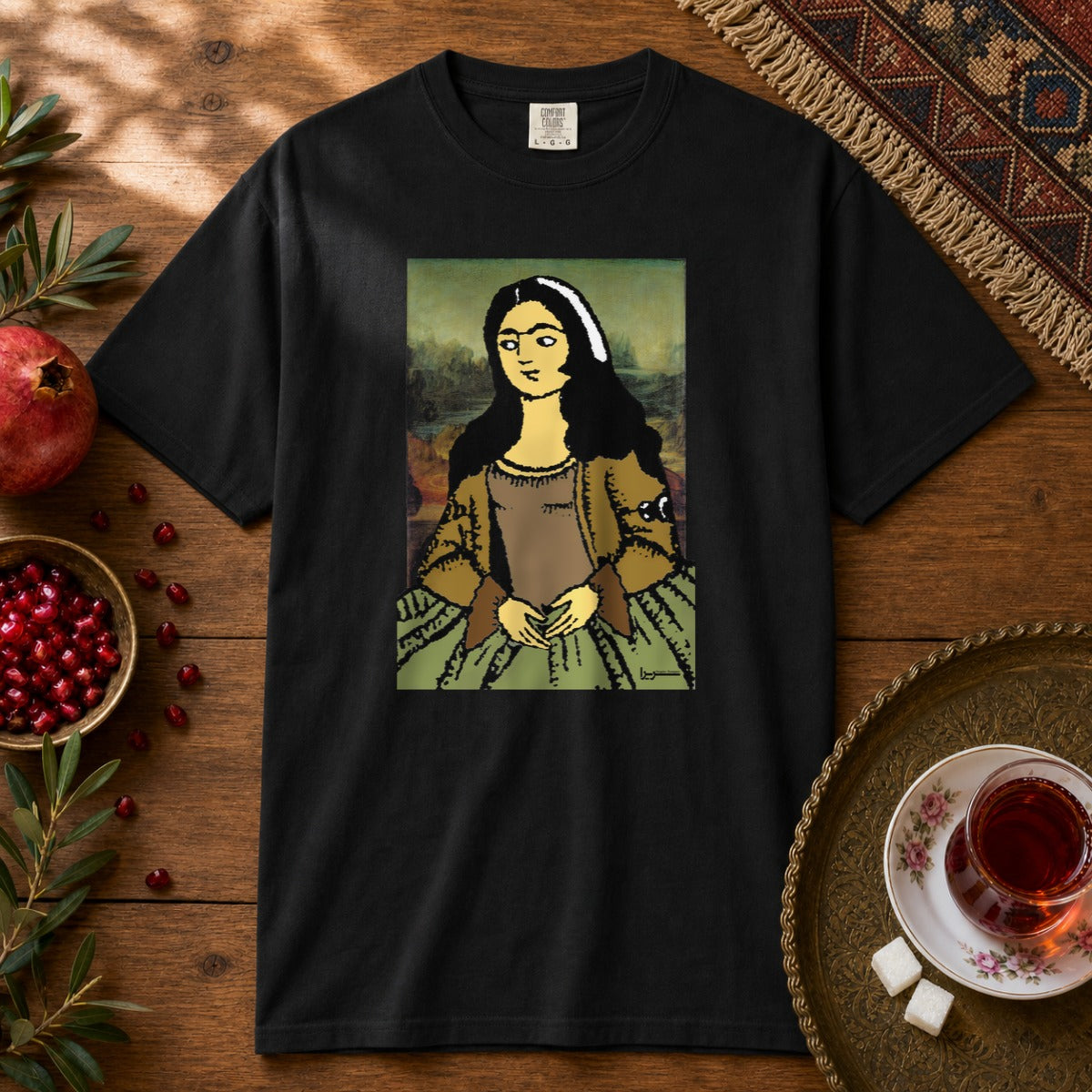 Mona Lisa Premium Tee - Black