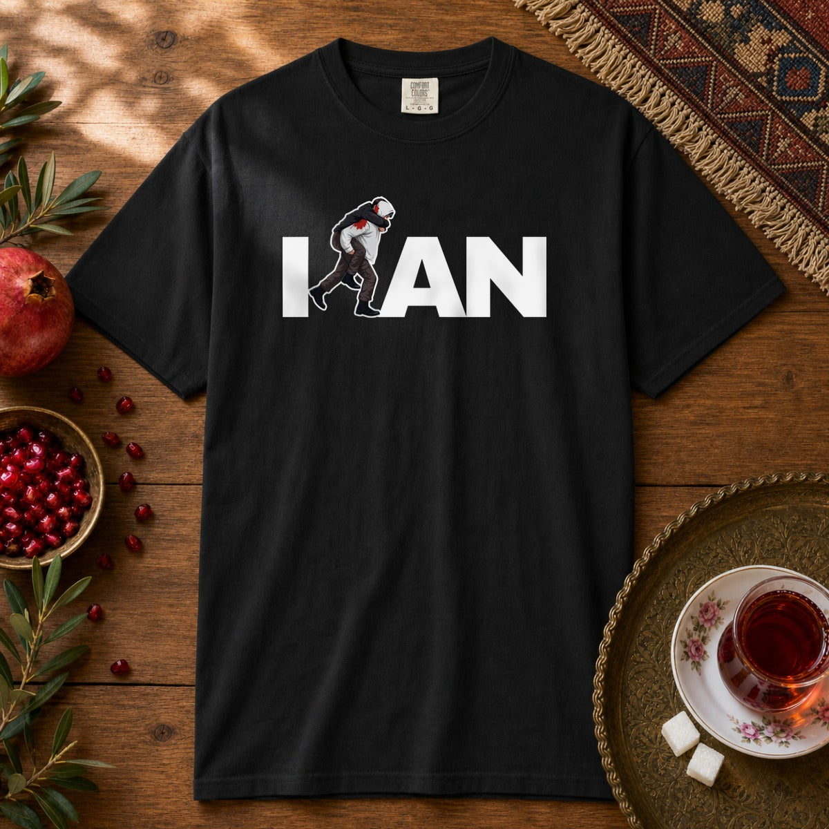 Iran's Fighter (Hamid Mahdavi) Premium Tee - Black