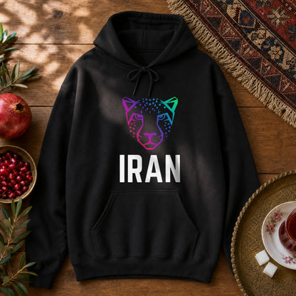 Persian Cheetah Hoodie - Black