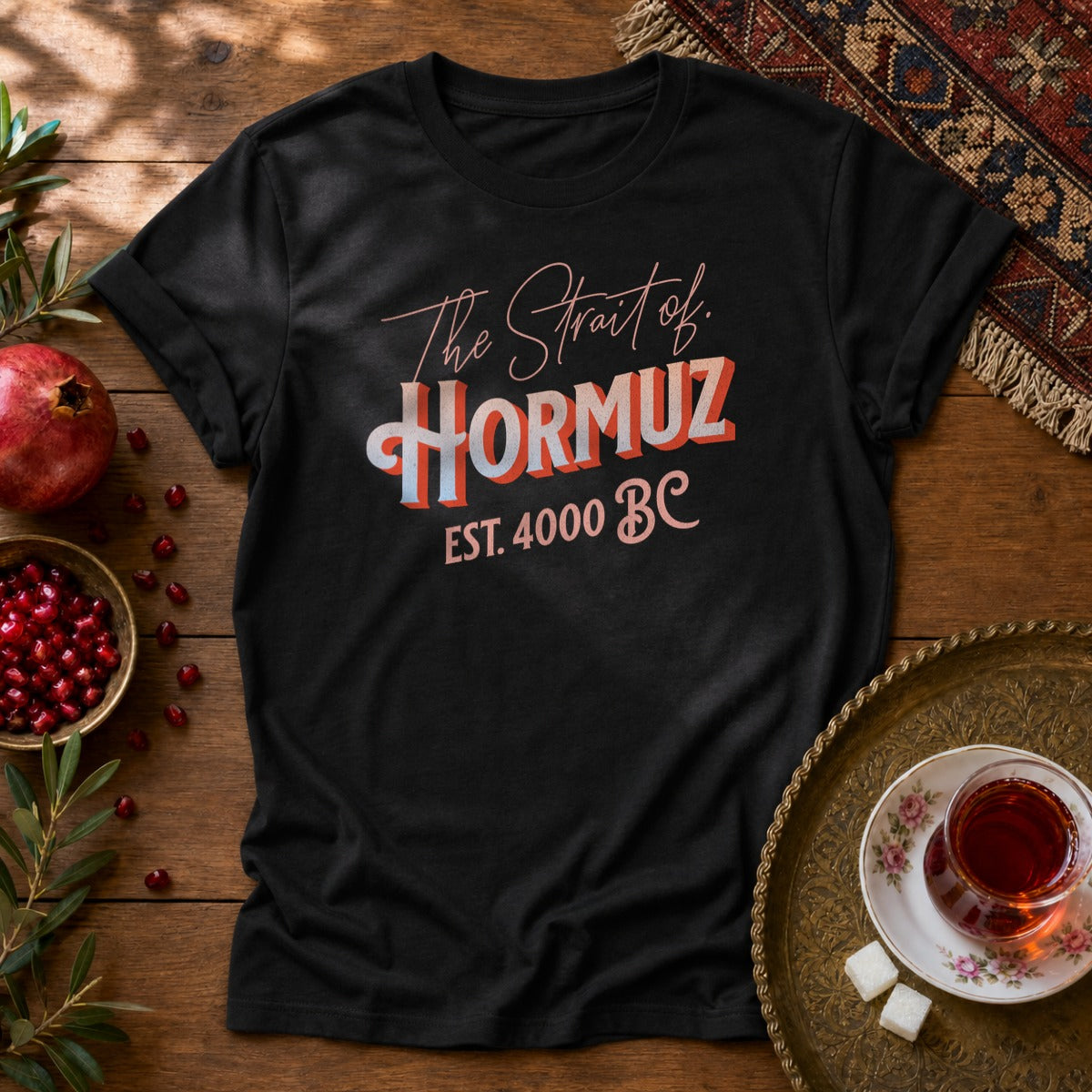 The Strait of Hormuz Unisex T-Shirt - Black