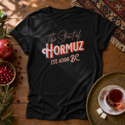 The Strait of Hormuz Unisex T-Shirt - Black