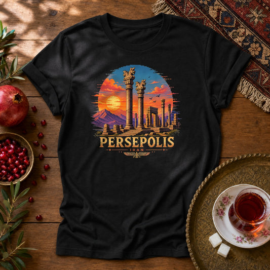 Persepolis - Pixel Art Unisex T-Shirt - Black