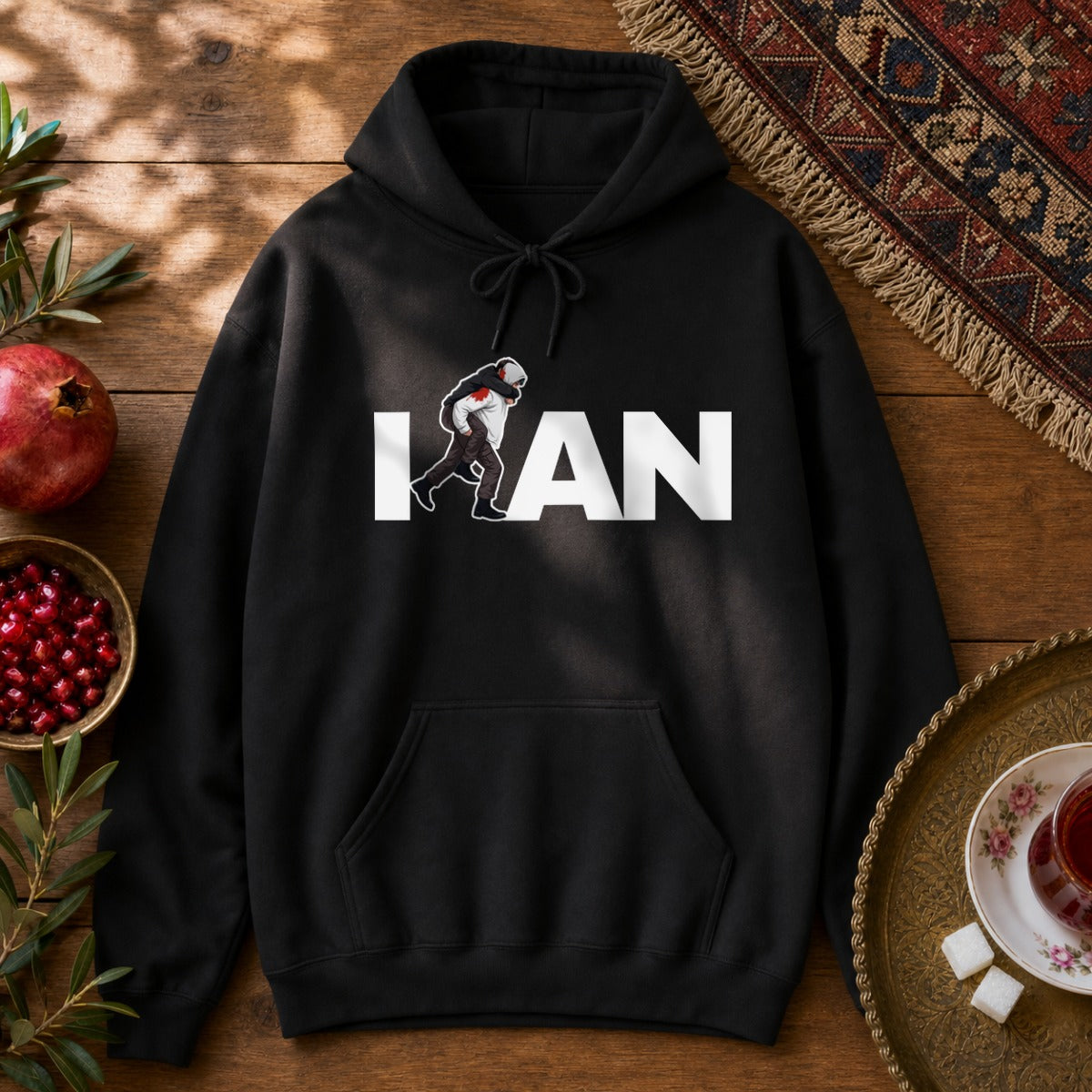 Iran's Fighter (Hamid Mahdavi) Hoodie - Black