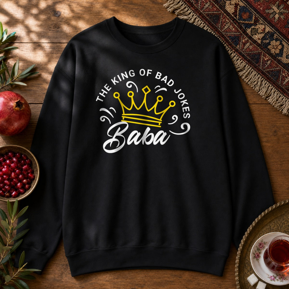 Baba - Bad Jokes King Sweatshirt - Black