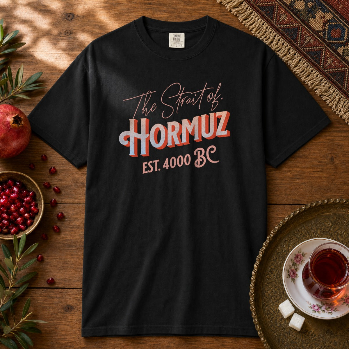 The Strait of Hormuz Premium Tee - Black