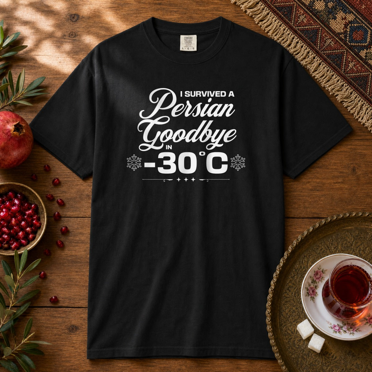Persian Goodbye Survivor Premium Tee - Black