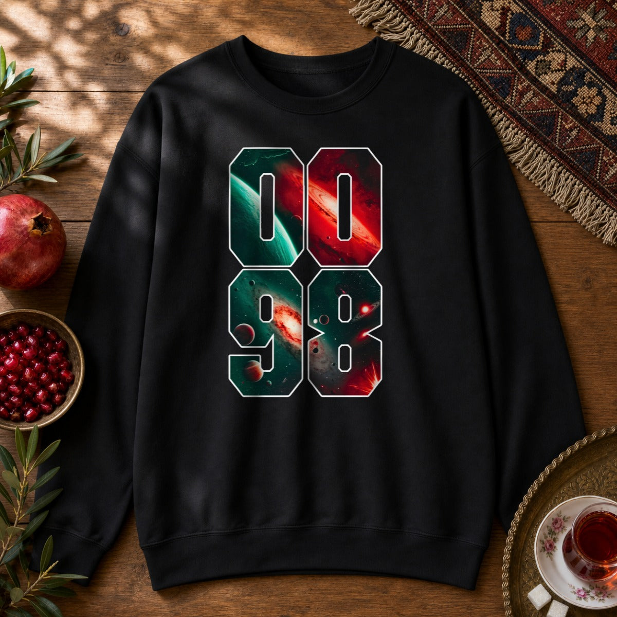 0098 Galaxy Sweatshirt - Black
