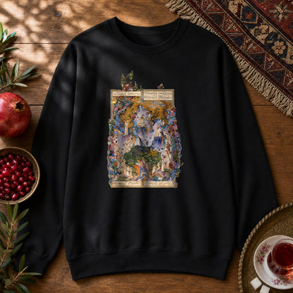 Court of Keyumars - Shahnameh Sweatshirt - Black