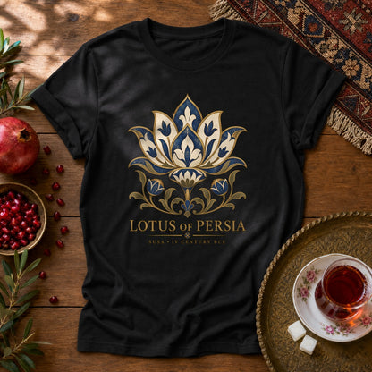 Lotus of Persia Unisex T-Shirt - Black