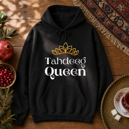 Tahdeeg Queen Hoodie - Black