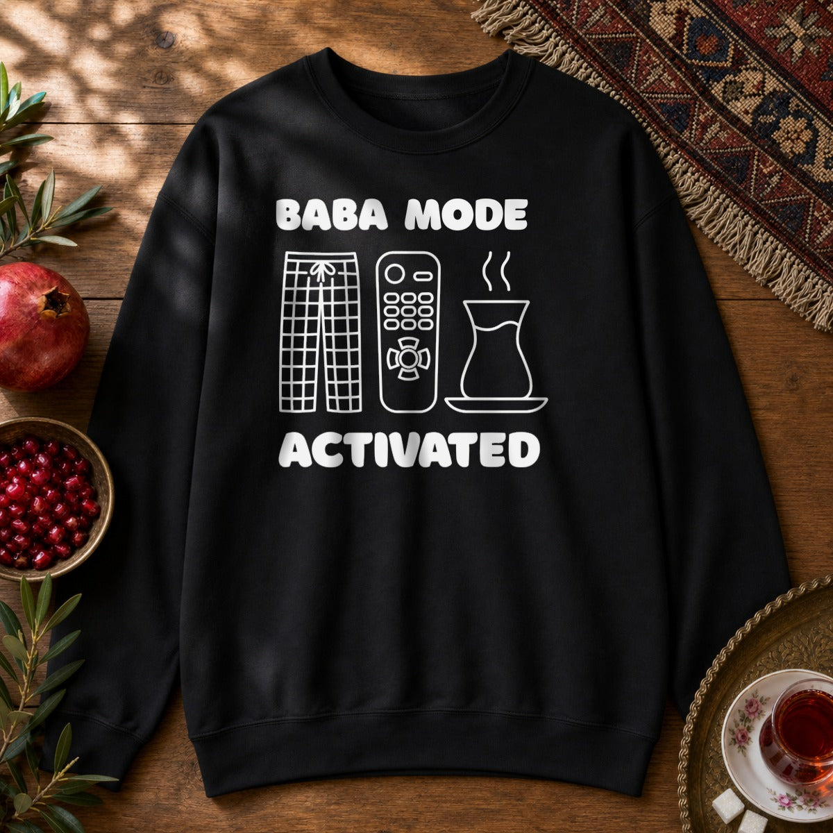 Baba Mode Activated Sweatshirt - Black