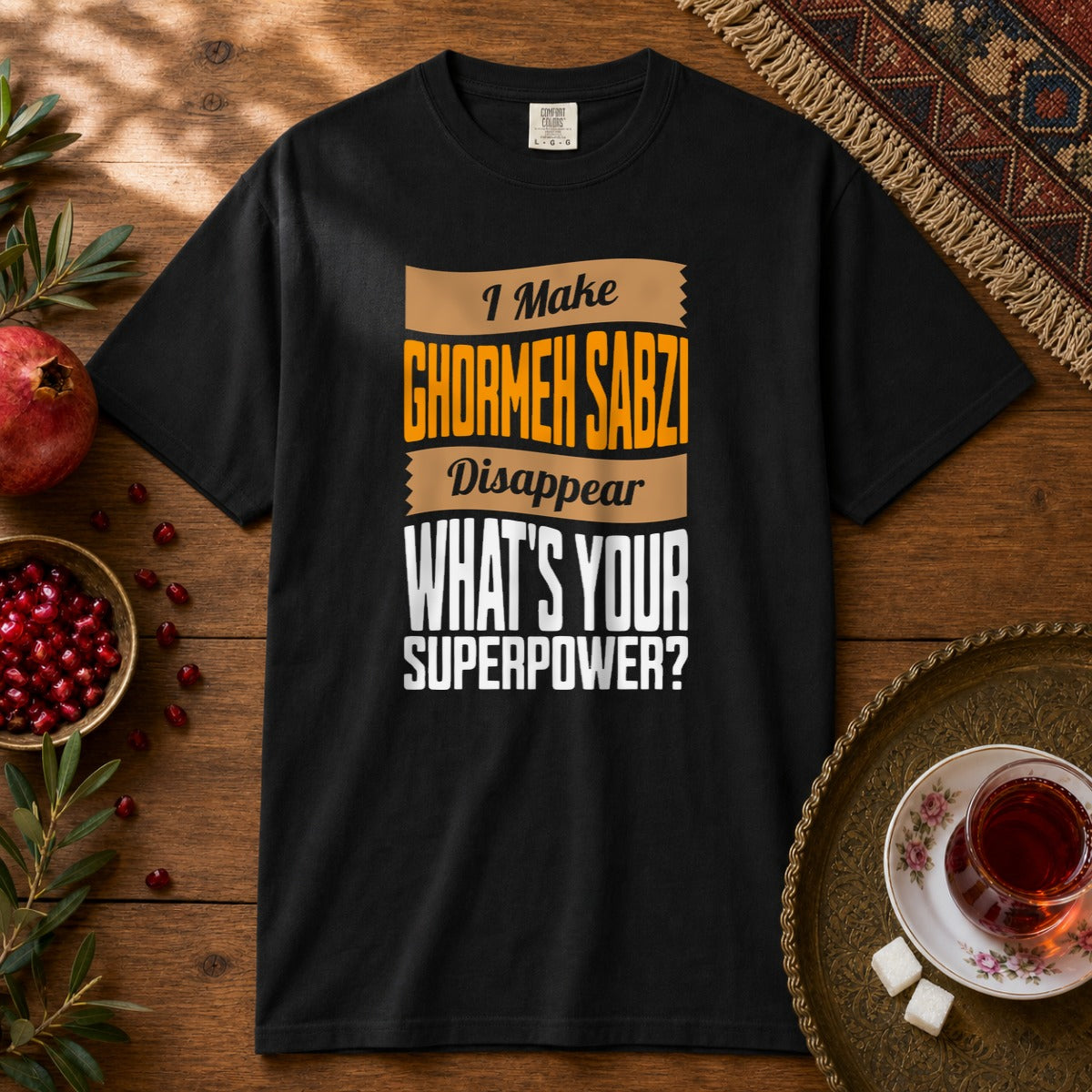 I make Ghormeh Sabzi disappear Premium Tee - Black