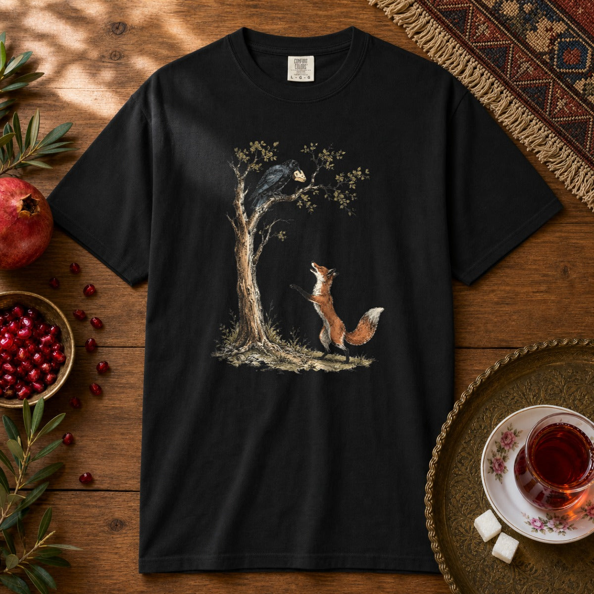 Roobah va Kalagh Premium Tee - Black