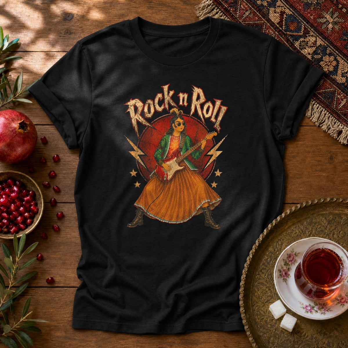 Rock n Roll Unisex T-Shirt - Black