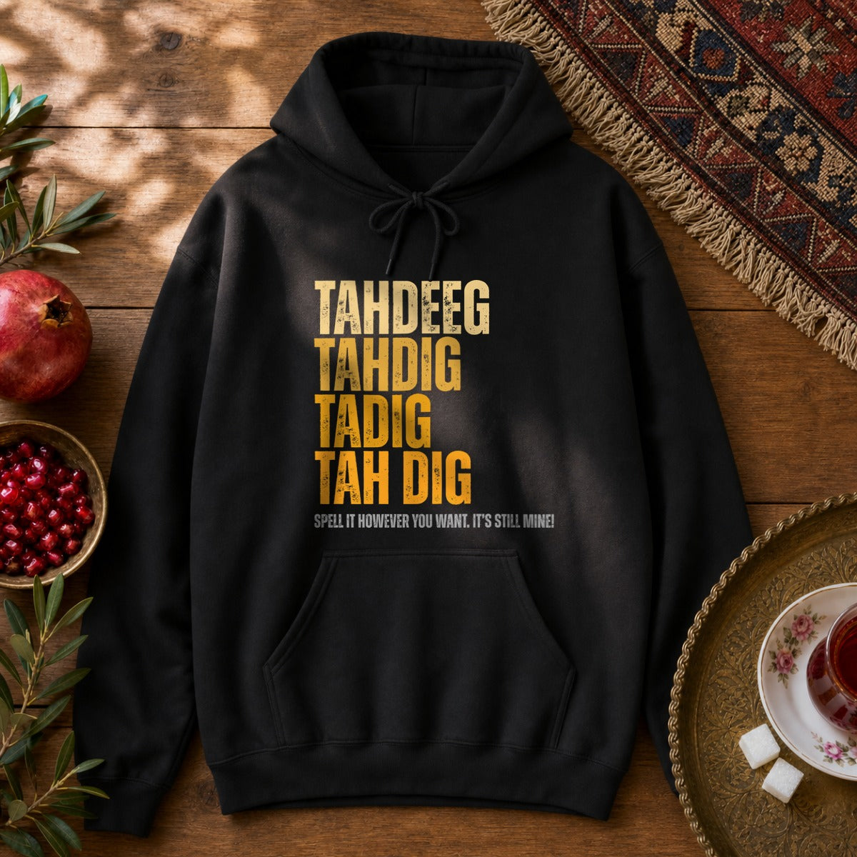 Spelling Tahdeeg Hoodie - Black
