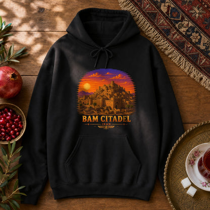 Bam Citadel - Pixel Art Hoodie - Black