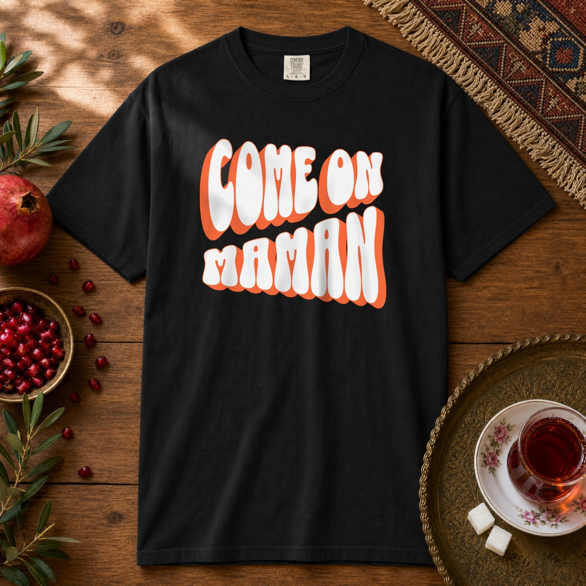 Come On Maman Premium Tee - Black