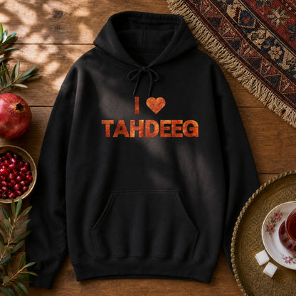 I Love Tahdeeg Hoodie - Black