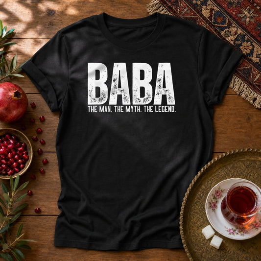 Baba, The Man, The Myth, The Legend Unisex T-Shirt - Black
