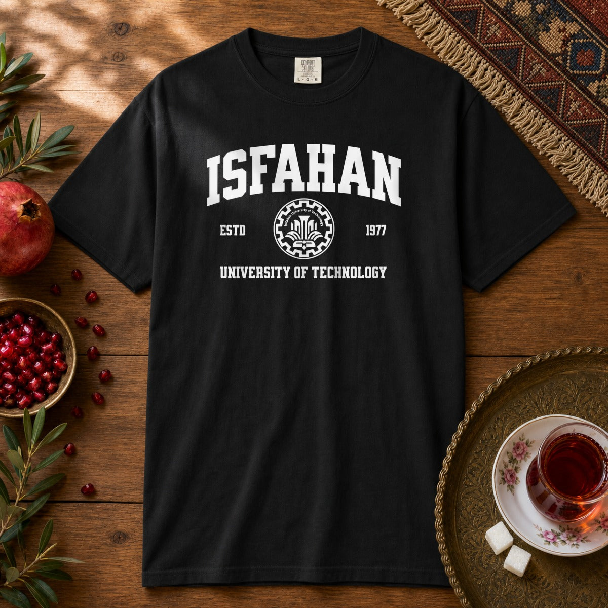 Isfahan University of Technology Premium Tee - Black