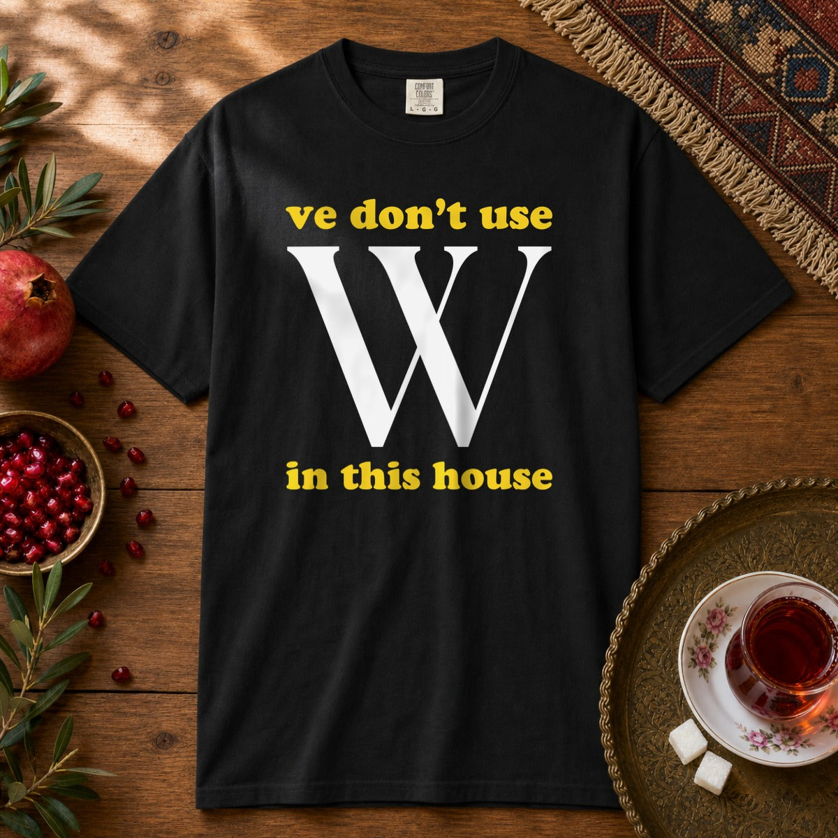 Ve Don't Use W Premium Tee - Black