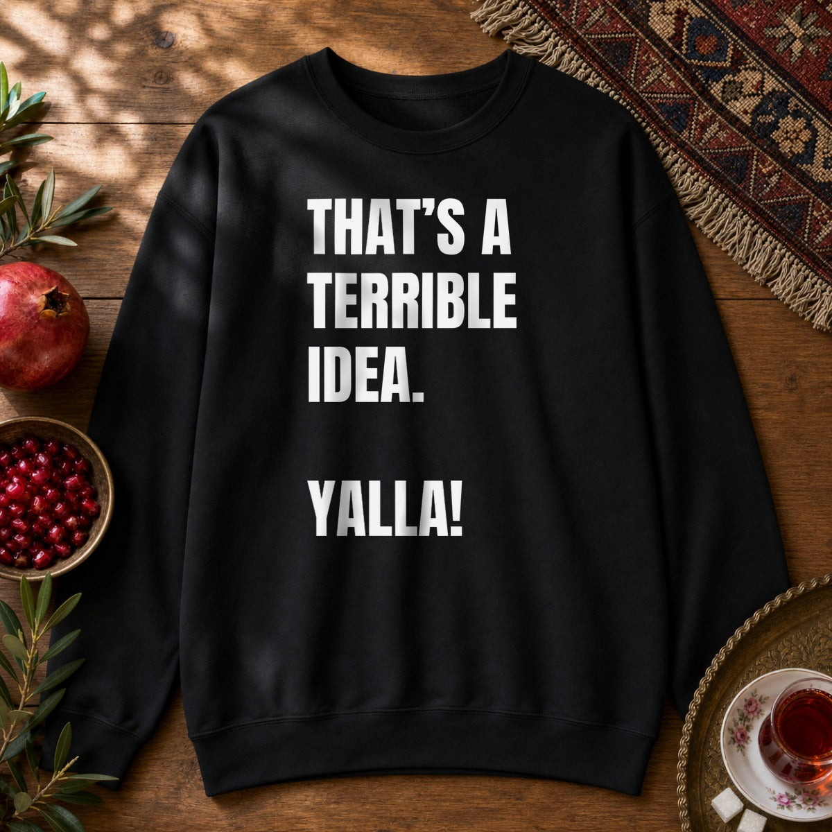 Yalla! Sweatshirt - Black