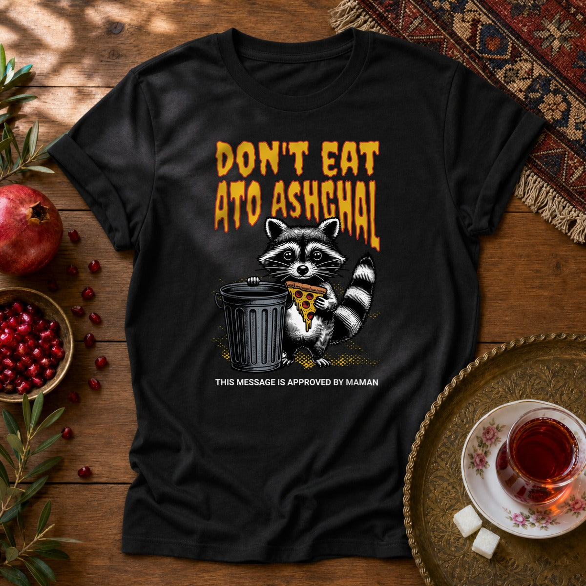 Don't Eat Ato Ashghal Unisex T-Shirt - Black