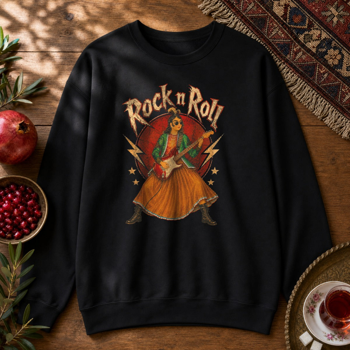 Rock n Roll Sweatshirt - Black