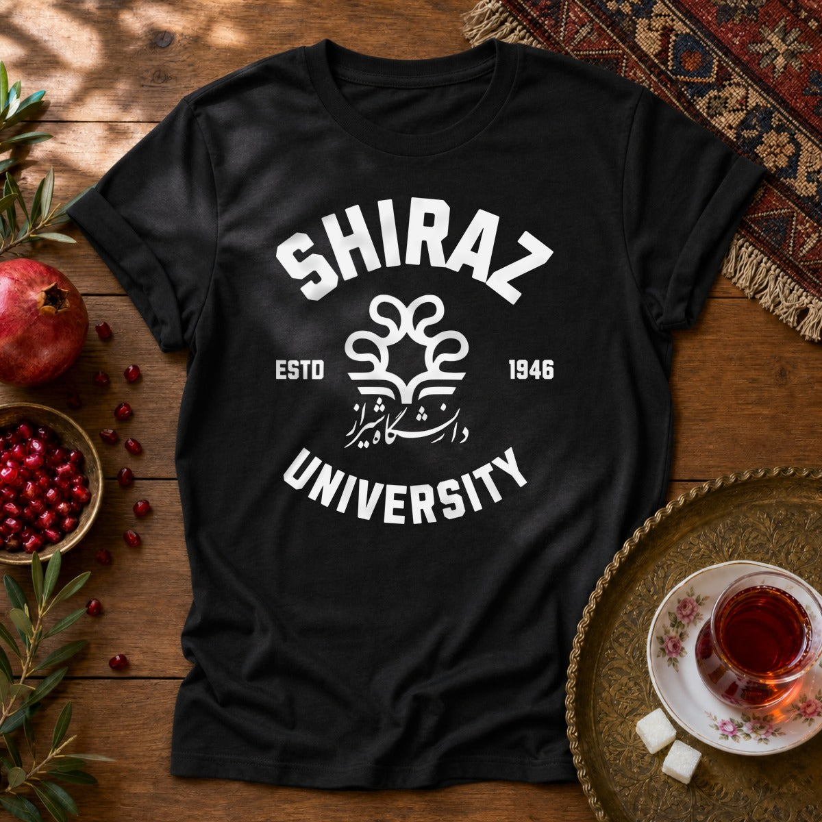 Shiraz University Unisex T-Shirt - Black