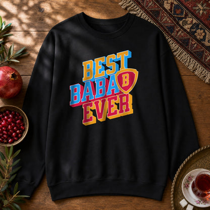 Best Baba Ever - Shield Sweatshirt - Black
