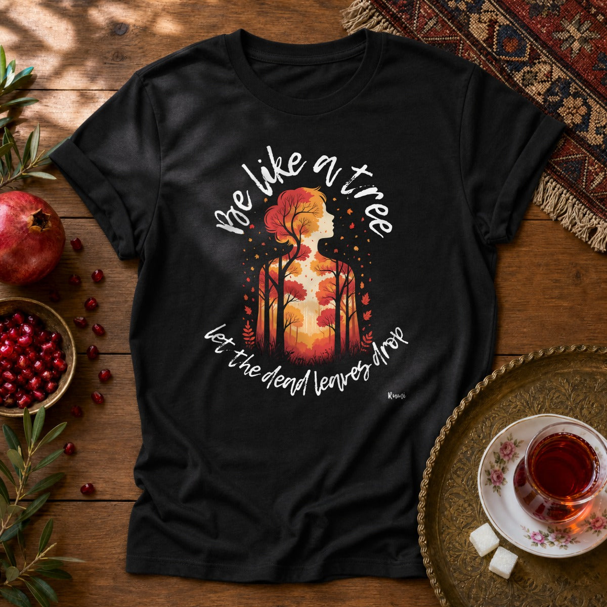 Be Like a Tree Unisex T-Shirt - Black