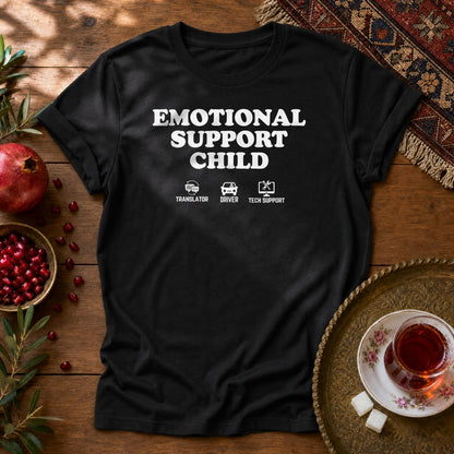 Emotional Support Child 2 Unisex T-Shirt - Black