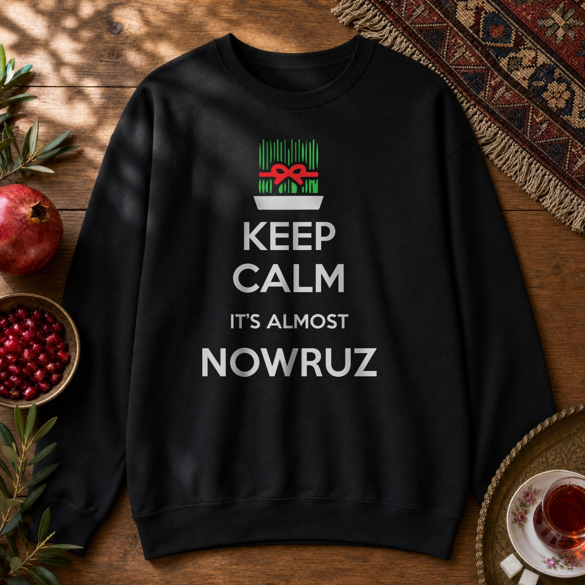 It's Almost Nowruz Sweatshirt - Black