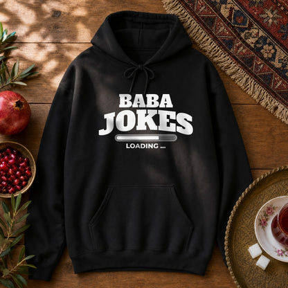 Baba Jokes Loading Hoodie - Black