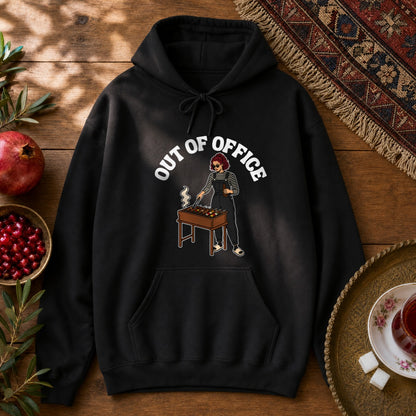 Out of Office - Female Hoodie - Black