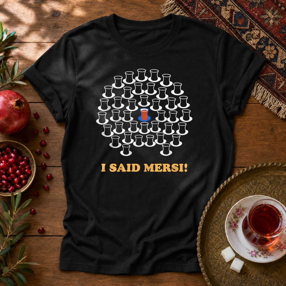I Said Mersi Unisex T-Shirt - Black