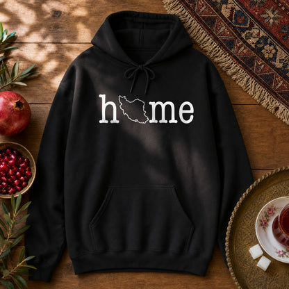 Iran Home Map Hoodie - Black