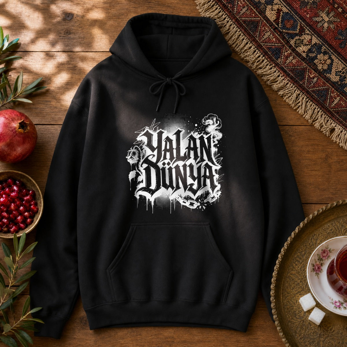 Yalan Dunya Hoodie - Black