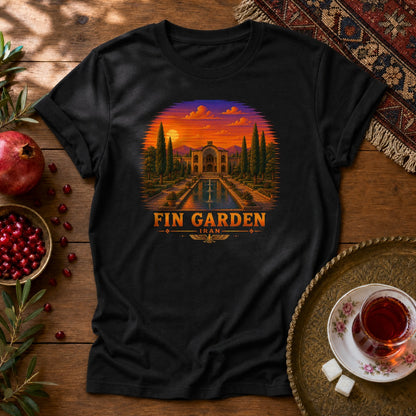 Fin Garden - Pixel Art Unisex T-Shirt - Black